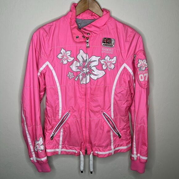 Bogner Sports Jacket Hawaii Pink Lightweight Full Zip Up Women's US 4 - Picture 1 of 16